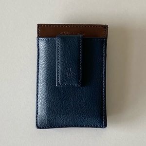PENGUIN Men’s Leather Magnetic Clip Card Wallet
